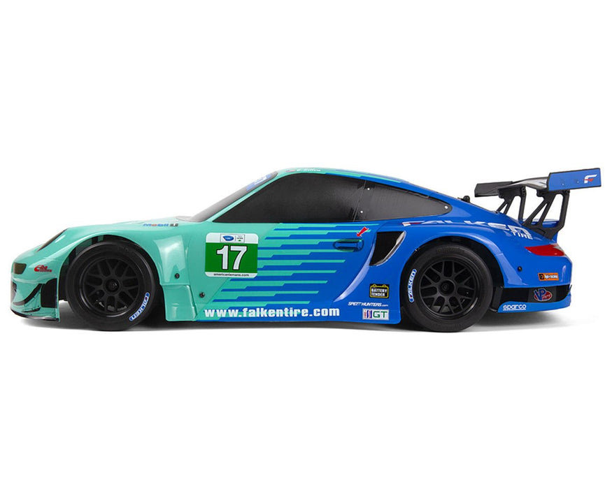 HPI RS4 Sport 3 Porsche 911 GT3 RSR Falken Flux 1/10 RTR Brushless On-Road Car - 160781