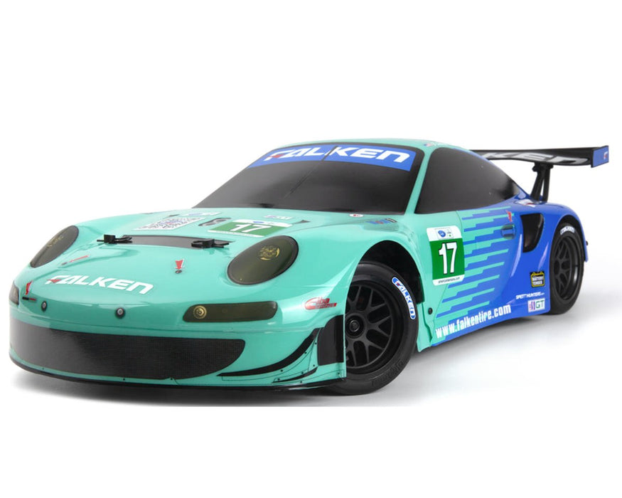 HPI RS4 Sport 3 Porsche 911 GT3 RSR Falken Flux 1/10 RTR Brushless On-Road Car - 160781