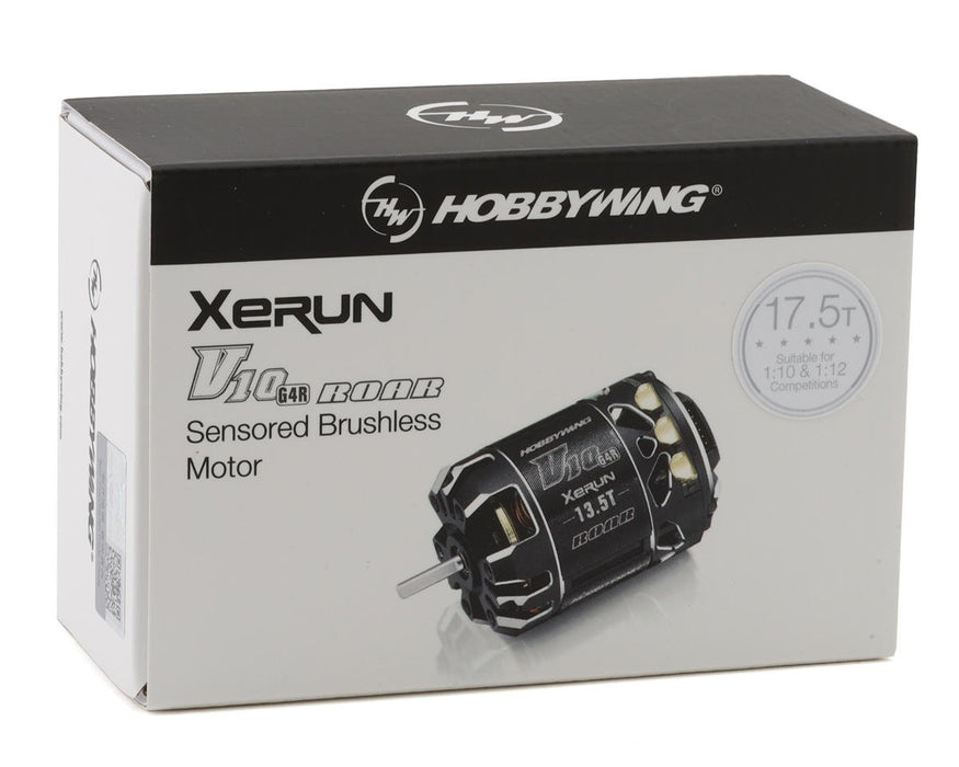 Hobbywing XeRun V10 G4R 17.5T Sensored Brushless Motor - ROAR  - 30401745
