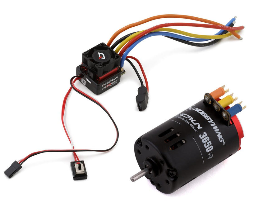 Hobbywing QuicRun 10BL60 SD G2 Sensored Brushless ESC/QR3650 G2 Motor Combo (17.5T) - 30803202