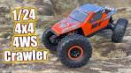 Axial AX24 XC-1 4WS RC Rock Crawler Electric 4WD 1/24 Scale RTR Competition Rock Crawler - RTR Green/Orange