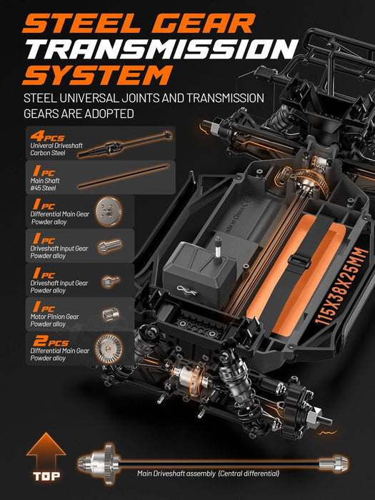 UDI 1/12 2.4GHz 4WD Short Course Truck  (Mid- Tier Brushless Version) - UDI-UD1203
