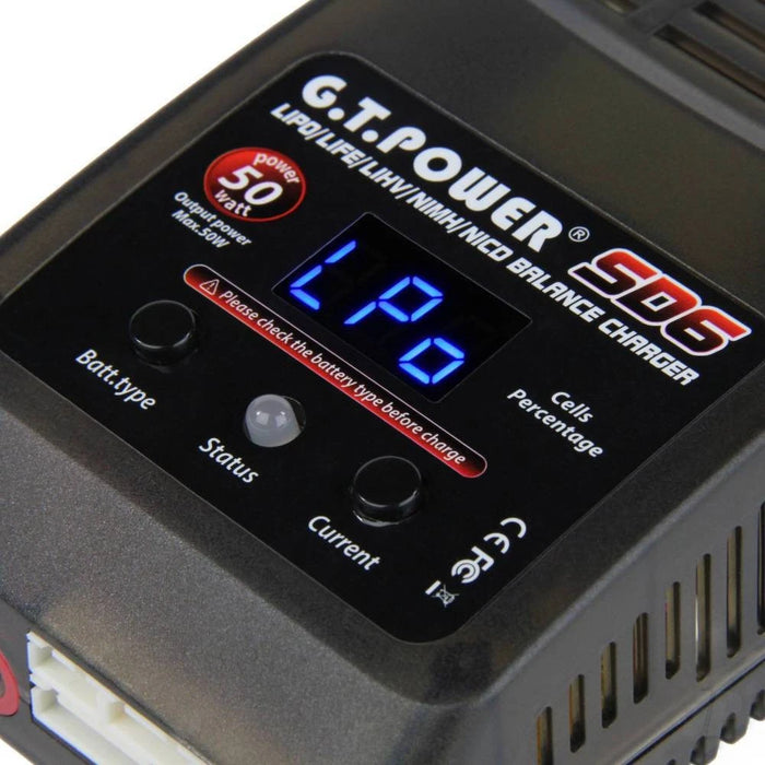 GT Power Multi Chem Charger 2-6s 1/2/4/6amp - SD-6