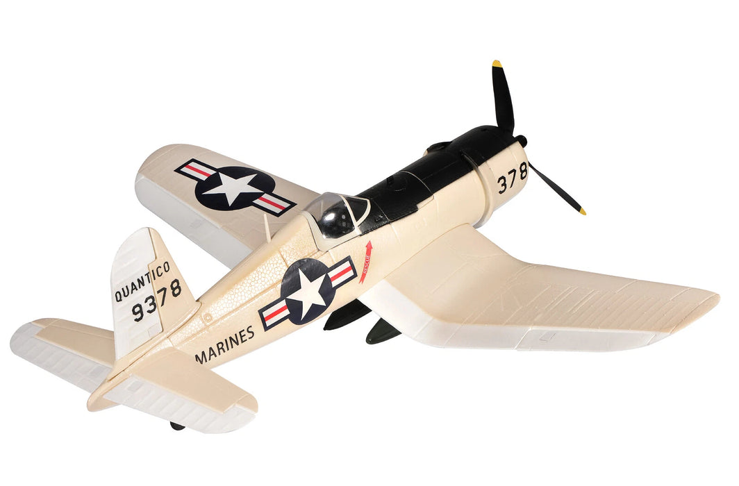 Top RC F4U (Yellow) PNP + Flight Controller RC Aircraft - TOP012D