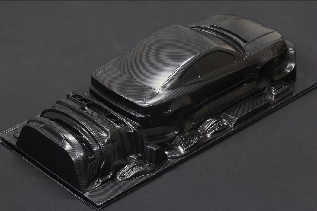 Pandora RC 1/10 Nissan S15 Silvia Raijin Thunder God Unpainted Body Shell - Carbon Edition - FCB-195C