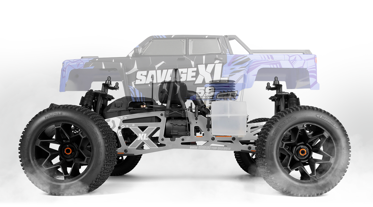 HPI 1/8 Savage XL 5.9 GTXL-6 - Nitro Monster Truck Blue with 3 Speed Gearbox (HPI-160586)