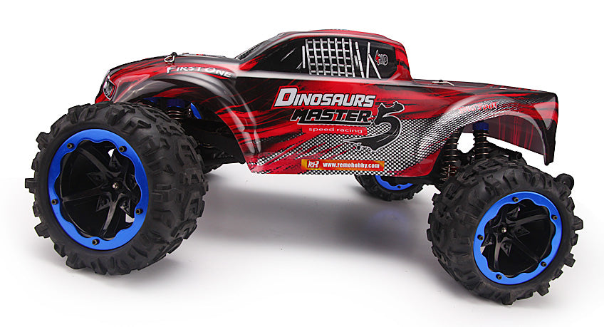 Remo Hobby 1/8 SCALE ELECTRIC 4WD 2.4GHZ RC OFF-ROAD BRUSHED (TWIN MOTORS)/BRUSHLESS/ B/L - UPGRADED MONSTER TRUCK DINOSAURS MASTER