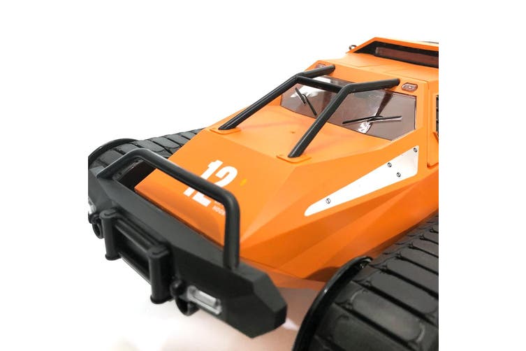 Mostop Remote Control Crawler High Speed Tank Off-Road 4WD RC Car 2.4 Ghz  RC Army Truck 1/12 Drift Tank RC Tank for Kids Adults