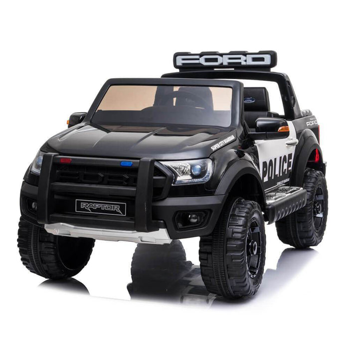 Ford Ranger Raptor Kids 2 Seater 12v Ride-On Police Car with Remote