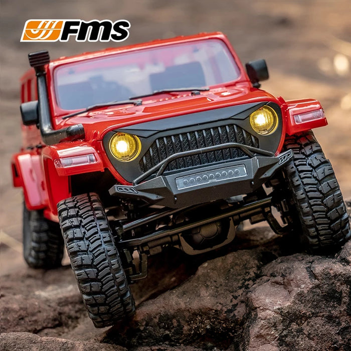 FMS 1/18 Scale 4WD RTR Waterproof Full Proportional Off-Road RC Crawler with LED Lights