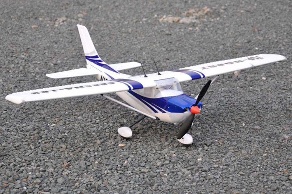 TopRC 400 Class Cessna 182 Brushless 965mm Wing Span RTF with LED Lights (Blue) - Mode 1 & 2
