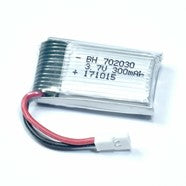 LiPo Battery 3.7v 300mAh for Micro helicopter/plane /drone Battery with white connector (Ultra Micro plug)