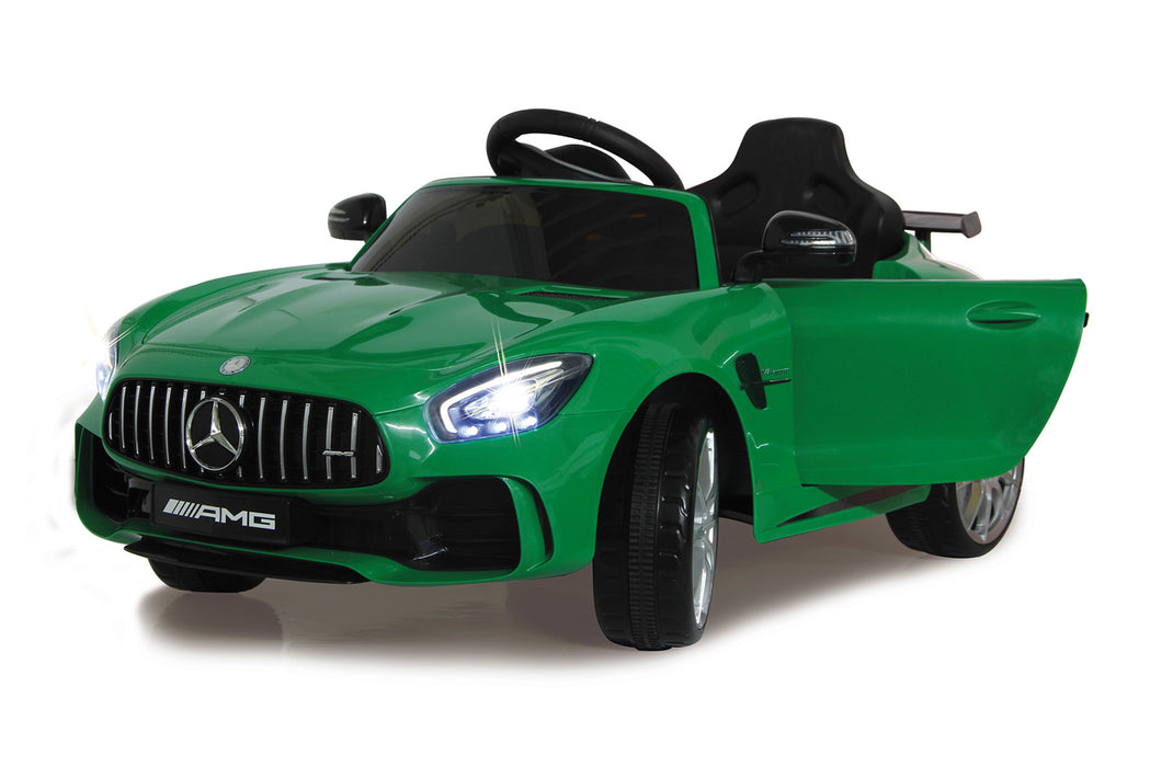Mercedes-AMG GTR Licensed 12V Kid's Ride-On Car with Remote Control - Mercedes Green