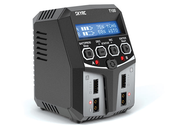 SkyRC T100 Dual Port Smart Charger - SK-100162-01