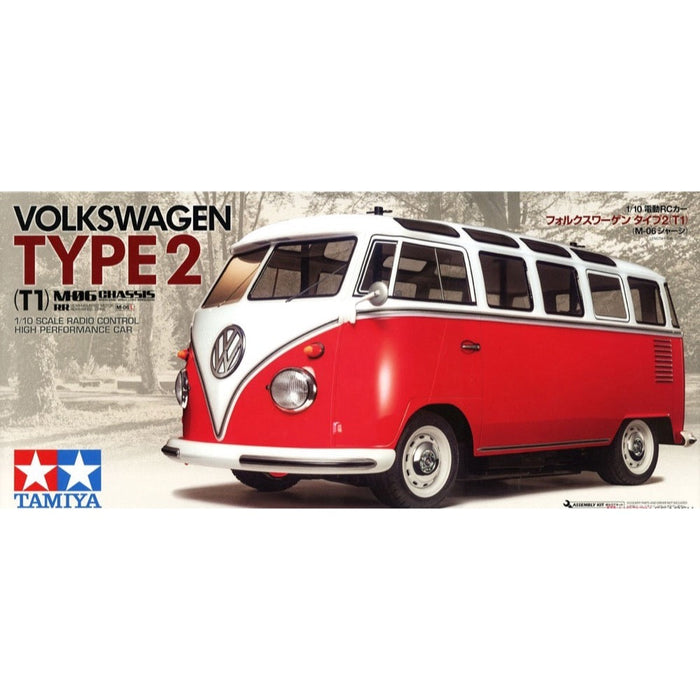 Tamiya 1/10 M-06 Volkswagen Type 2 T1 Electric On Road RC Car Kit w/o ESC - 58668A