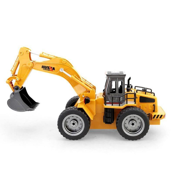 Huina 1:18 Scale 6 Channel 4 Wheeled RC Excavator