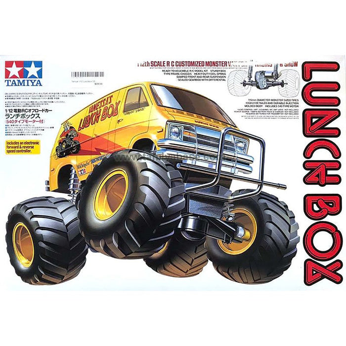 Tamiya 1/12 CW-01 Lunch Box 2WD Electric Off Road RC Monster Truck Kit w/o ESC-58347A