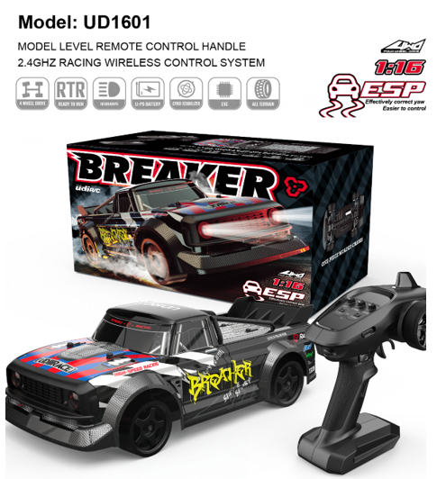 UDI 1/16 Breaker 4WD Electric RTR RC Drift & On Road Truck - UD1601