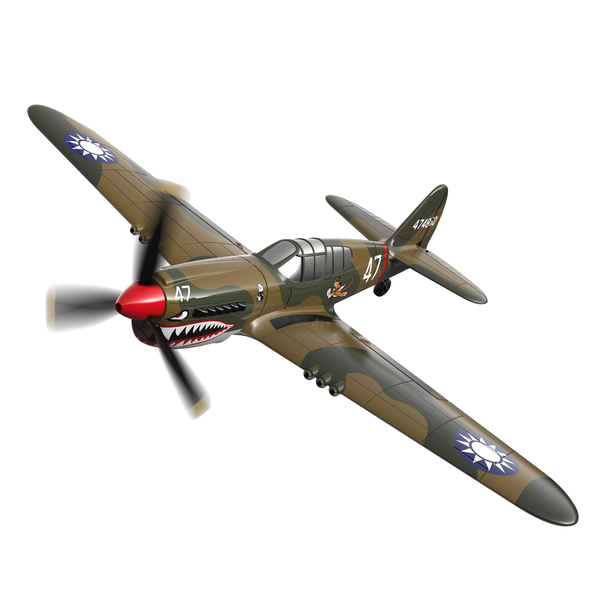 VOLANTEX RC RC P40 Warhawk 4CH Remote Control Airplane Ready to Fly wi