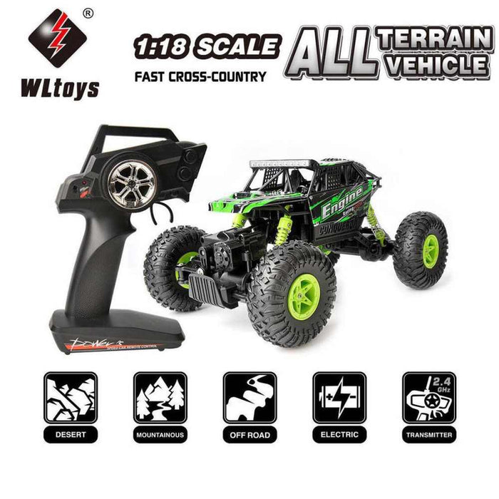 WL Toys All Terrain RTR 4WD Mini Rock Crawler - WL18428-B