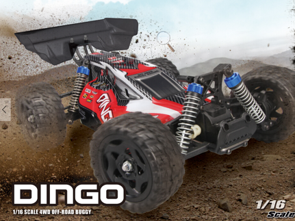 Remo Hobby 1/16 SCALE ELECTRIC 4WD 2.4GHZ RC OFF-ROAD BRUSHED BUGGY DINGO (Model#1655) Smart control system (Included mode1 and mode2)