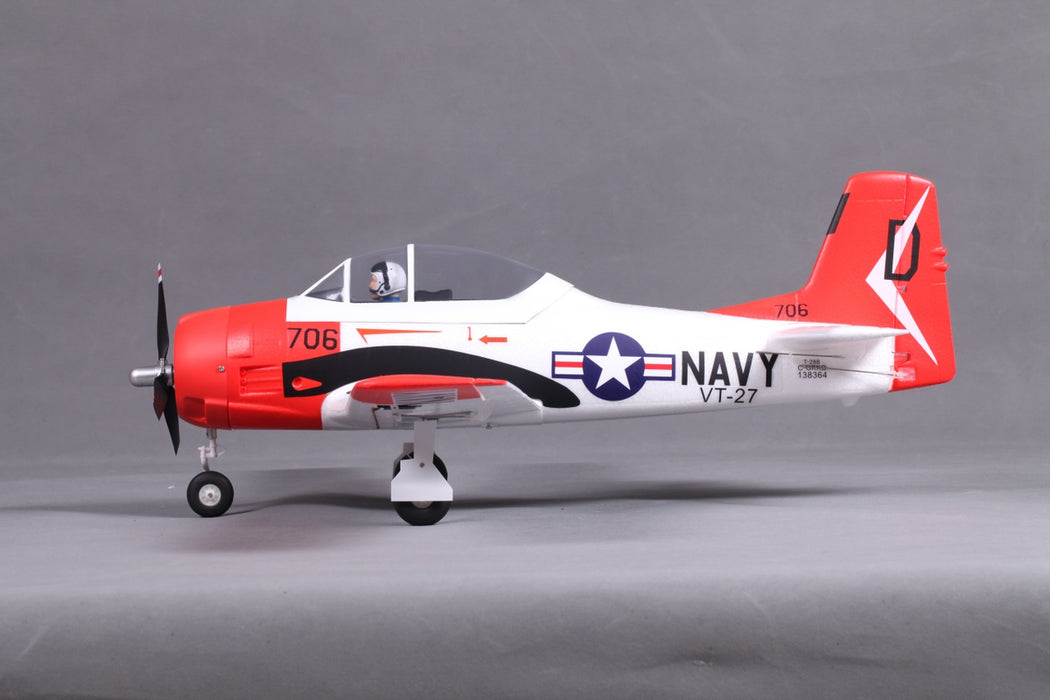 FMS T28 TROJAN 800MM RED & WHITE (V2) PNP (REFLEX V2 SYSTEM INCLUDED)