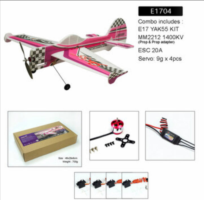 Dancing Wings Hobby E17 YAK55 800mm Wingspan EPP Foam 3D Aerobatic Aircraft RC Airplane Trainer PNP