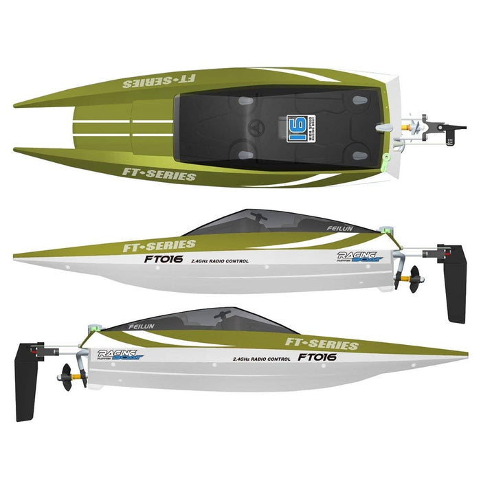 Feilun FT016 47CM 2.4G 4CH Rc Boat 540 Brushed 30km/h High Speed With Water Cooling