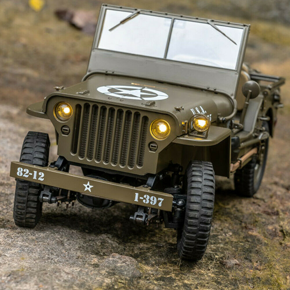 FMS Roc Hobby 1:12 Scale 1941 Willys MB RTR RC Jeep —