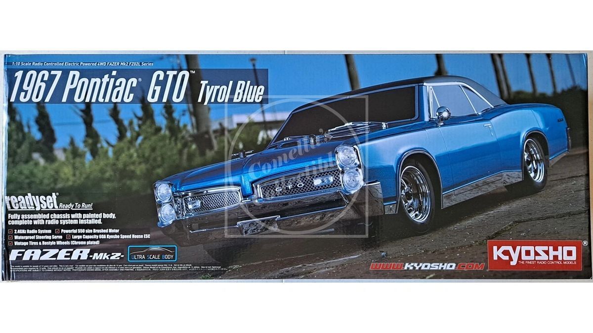 Kyosho 1/10 Fazer Mk2 1967 Pontiac GTO 4WD Electric On Road RC Car - 34431T2