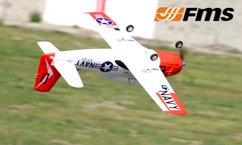 FMS T28 TROJAN 800MM RED & WHITE (V2) PNP (REFLEX V2 SYSTEM INCLUDED)