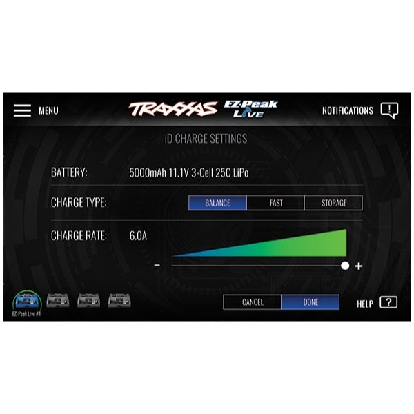Traxxas Ez-Peak Live Dual 26Amp NiMH/LiPo ID Bluetooth Fast Charger ...