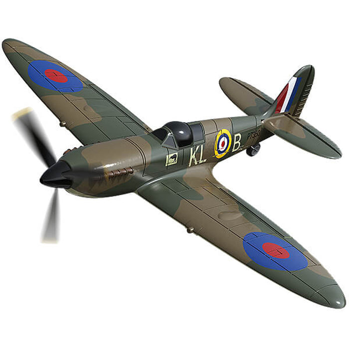 VOLANTEX RC Spitfire Fighter 2.4GHz 4CH Remote Control Aircraft Ready to Fly Plane with Xpilot Stabilization System